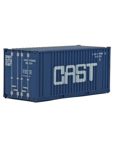 Contenedor Corrugado HO Walthers 20' Azul y Blanco