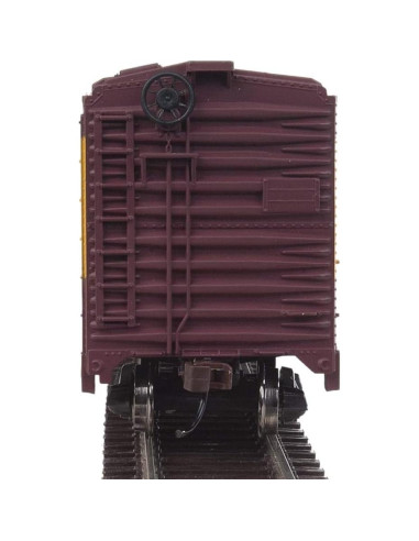 Carro de Carga Walthers Milwaukee Road HO Rojo Amarillo