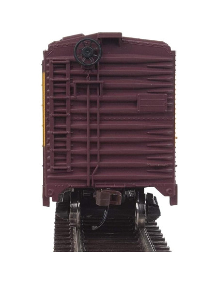 Carro de Carga Walthers Milwaukee Road HO Rojo Amarillo