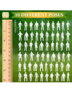 Figuras Miniatura Arquitectónicas Namalu 100 Pcs 1:75 2