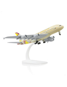 Modelo A380 QIYUMOKE 1/300 Metal Fundido 19 cm Etihad