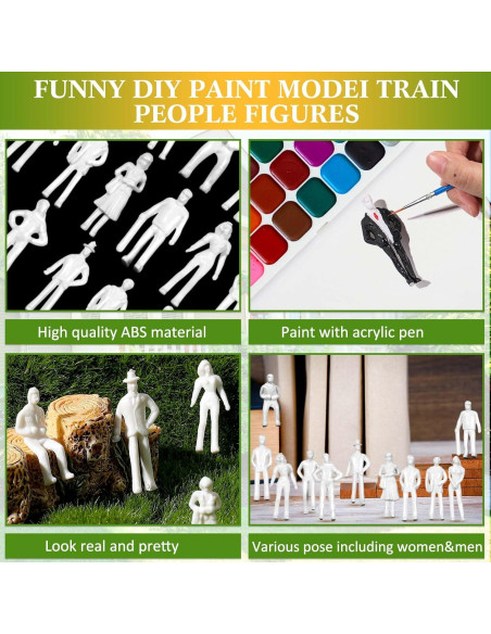 Figuras Miniatura Arquitectónicas Namalu 100 Pcs 1:75