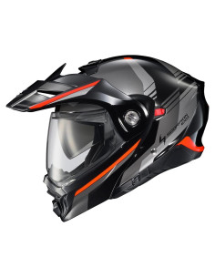Casco Modular ScorpionEXO AT960 Aventura Negro/Rojo Pequeño
