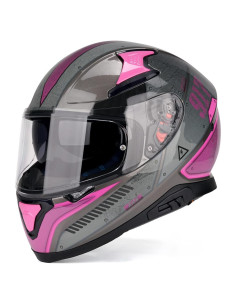 Casco HAX Hax Impulse Duro Aerodinámico Rosa Talla L