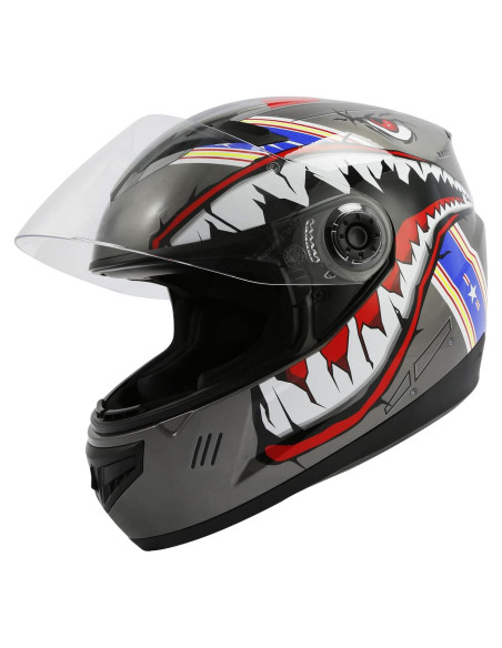 Casco Infantil SLMOTO de Motocross - Boca de Tiburón - Talla L