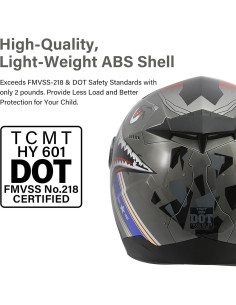 Casco Infantil SLMOTO de Motocross - Boca de Tiburón - Talla L 2