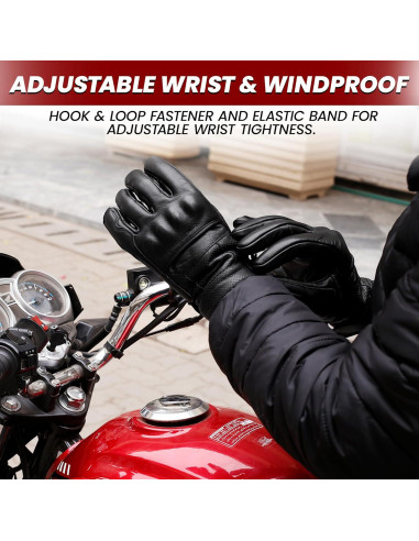 Guantes de Motocicleta Saga Sports Kinetix 2XL Táctiles