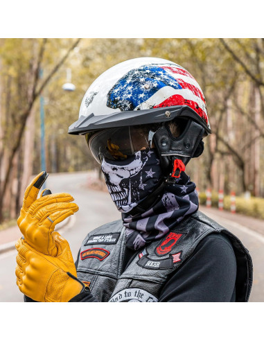 Casco Abierto VCOROS VHF04 con Visera Solar y Hebilla Rápida