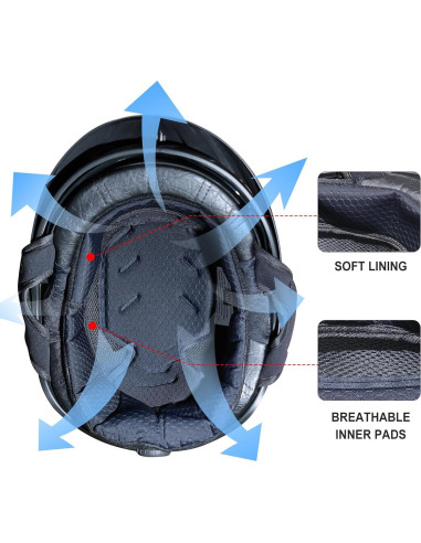 Casco Abierto VCOROS VHF04 con Visera Solar y Hebilla Rápida