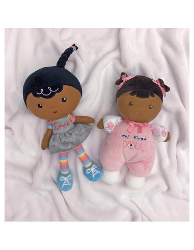 Muñeca de Peluche Baby Starters Willow 27.94 cm Negra