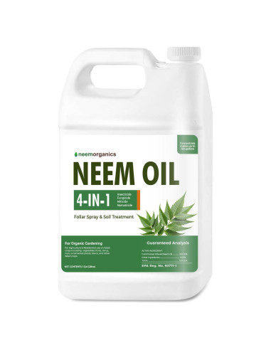 Aceite de Neem Puro Neem Organics 3.78L - Control de Plagas