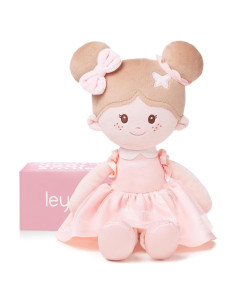 Muñeca de Trapo Leya Mariposa Rosa 30 cm para Bebé