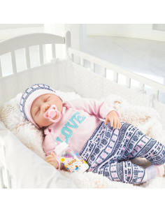 Muñeca Reborn DOLLHOOD 55.88 cm Realista con Accesorios 2