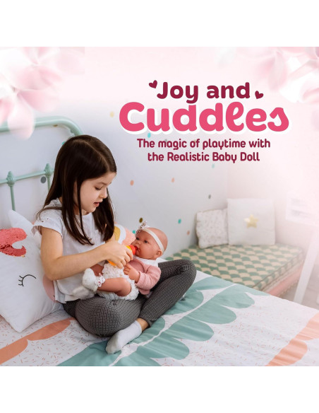 Muñeca Reborn DOLLHOOD 55.88 cm Realista con Accesorios Muñeca Reborn DOLLHOOD 55.88 cm Realista con Accesorios