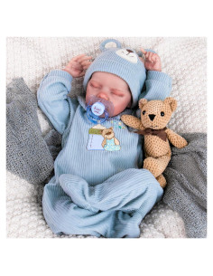 Muñeca Reborn Aori Bebé Realista 45.72 cm Set Regalo