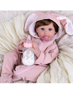 Muñeca Reborn Aori Bebé Niña 50,8 cm con Kit de Alimentación 2