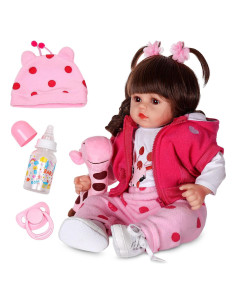 Muñeca Reborn DOLLHOOD 45.72 cm con Accesorios y Certificado