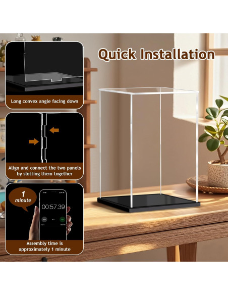 Caja de Exhibición Acrílica XINISS 15x15x25 cm para Coleccionables