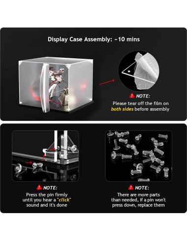 Caja de Exhibición Acrílica KOLIPI 20x20x35 cm para Coleccionables