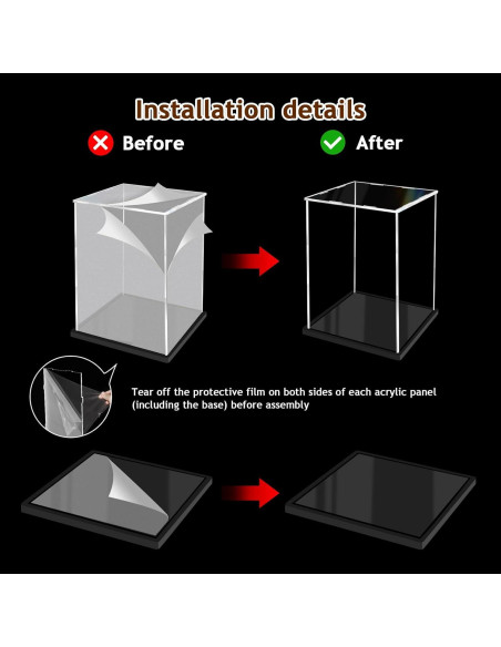 Caja de Exhibición Acrílica XINISS 17x17x17 cm para Coleccionables