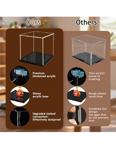 Caja de Exhibición Acrílica XINISS 28x28x28 cm para Coleccionables