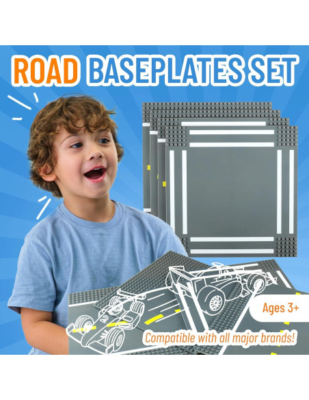 Placas de Carretera Strictly Briks 10x10 cm Paquete de 4 Placas de Carretera Strictly Briks 10x10 cm Paquete de 4