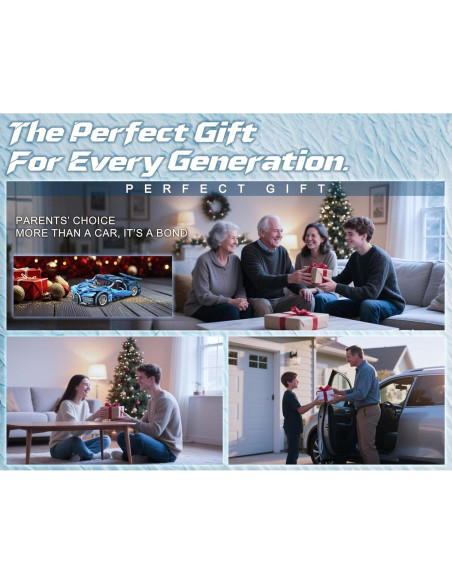 Juego de Carros de Carreras Sosuy 473 Pcs Azul 1:18