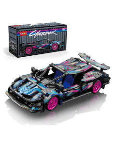 Set de Coche de Carreras Sosuy 1:18 513 Piezas Ciberpunk