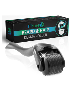 Rodillo Derma Tilcare 0.25mm Titanio para Barba y Cabello
