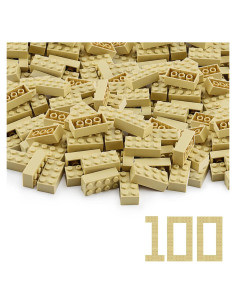 Ladrillos de Construcción Feleph 100 Piezas Color Tan