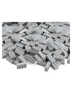 Ladrillos de Construcción Feleph 100pcs 2x4 Gris Claro
