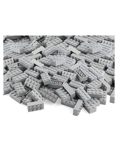 Ladrillos de Construcción Feleph 100pcs 2x4 Gris Claro