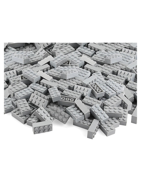 Ladrillos de Construcción Feleph 100pcs 2x4 Gris Claro