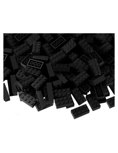 Ladrillos de Construcción Feleph 100 Piezas 2x4 Color Negro