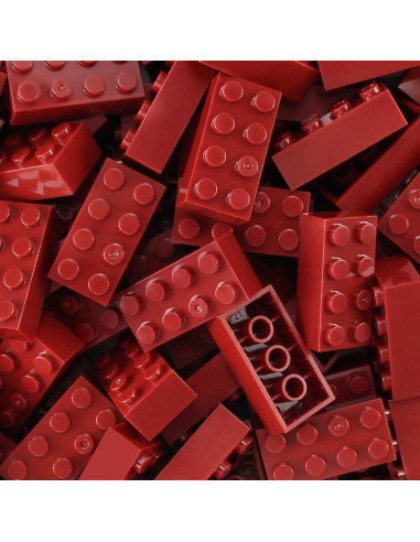 Ladrillos 2x4 Feleph 320 Piezas Rojo Oscuro Juego Creativo