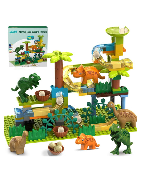 Carrera de Canicas Dinosaurios JIXIn 125 Piezas Educativo