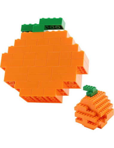 Set de Ladrillos Naranja Feleph 320 Piezas 2x4 Creativo