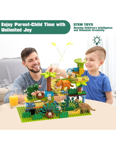 Carrera de Canicas Dinosaurios JIXIn 125 Piezas Educativo