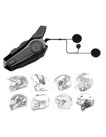 Auricular Bluetooth SOFFRIA E1 para Motocicleta, Impermeable IPX6