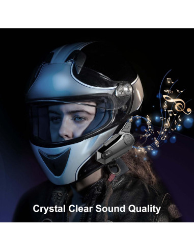 Auricular Bluetooth SOFFRIA E1 para Motocicleta, Impermeable IPX6