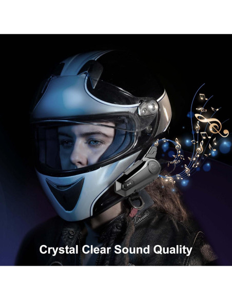 Auricular Bluetooth SOFFRIA E1 para Motocicleta, Impermeable IPX6