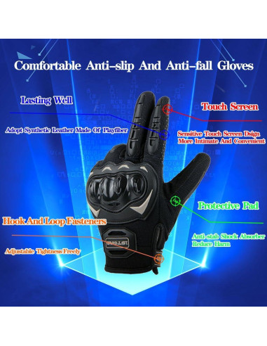 Casco de Motocross 1Storm JH601 XXL + Gafas + Guantes