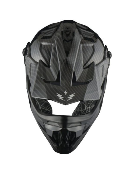 Casco de Motocross 1Storm JH601 XXL + Gafas + Guantes