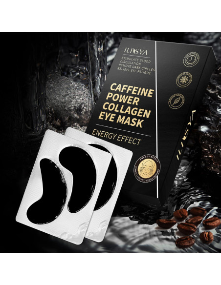 Parche de colágeno ROUSE con cafeína - 20 pares para ojeras Parche de colágeno ROUSE con cafeína - 20 pares para ojeras