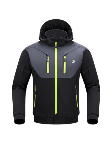 Chaqueta de Motocicleta BORLENI JK007 Invierno CE Negra
