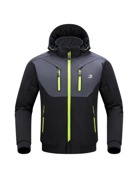 Chaqueta de Motocicleta BORLENI JK007 Invierno CE Negra