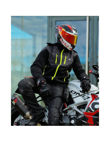 Chaqueta de Motocicleta BORLENI JK007 Invierno CE Negra
