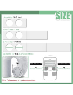 Kit de Sello para Ventana Aire Acondicionado Memrita 5 cm 2
