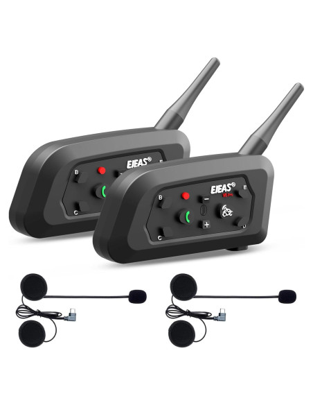 Auricular Bluetooth EJEAS V6 para Motocicleta 2 Unidades