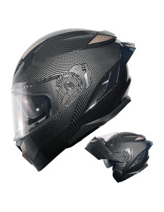 Casco Modular 1Storm HJA119 XL Fibra Carbono Antivaho